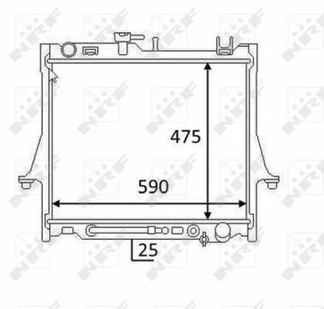 Variklio radiatorius NRF NRF 58480