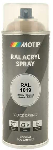 Motip Ral 1019 high gloss pilkas beige