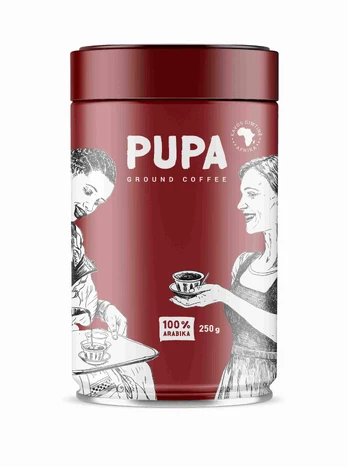 Malta kava PUPA, 250 g Afrika skardoje