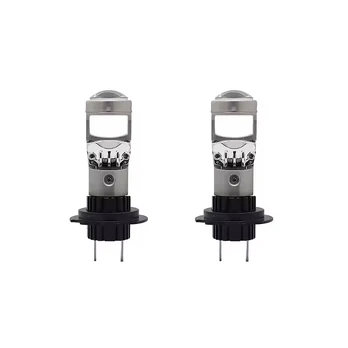H7 LED lemputės 30W 3000LM 6000K su lęšiu Plug & Play