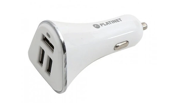 Įkroviklis Platinet, Micro USB/3 x USB, 1 m, balta