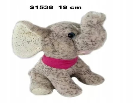 Minkštas žaislas dramblys 19cm