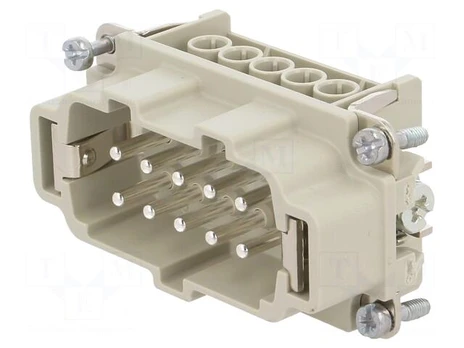 Connector: rectangular | male | EPIC H-BE | PIN: 10 | 10+PE | 16A | 500V