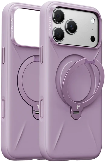 Torras Ostand Q3 silikoninis dėklas, violetinis – iPhone 18 Pro Max