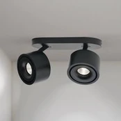 "Specter" LED lubinis prožektorius, juodas, 19,4 cm ilgio, aliuminis