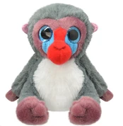 Pliušinis žaislas Wild Planet Mandril, raudonas/pilkas, 15 cm kaina