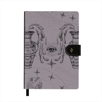 Aquarius - Notebook, A5 (14.8 x 21cm) / Dotted / Purple