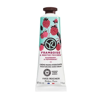 YVES ROCHER RASPBERRY & PEPPERMINT rankų kremas, 30 ml