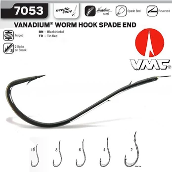 VMC 7053BN Mystic Trout Worm kabliukai 8