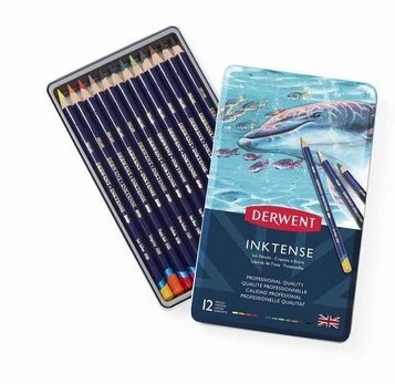 Derwent - Inktense Pencils, 12 Tin