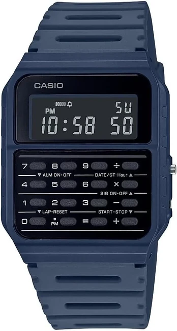 Casio Ca53w-1 Vyriškas Laikrodis Su Kalkuliatoriumi