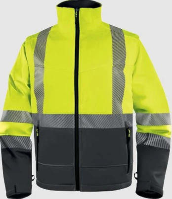 Softshell jacket/vest Fast 2in1 Fast, hi-viz CL2/CL1, yellow M, Delta Plus