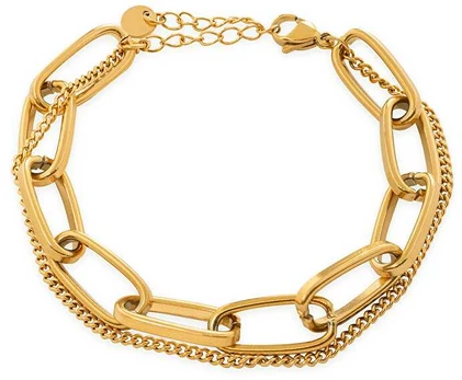 Troli Stylish double auksinis-plated bracelet