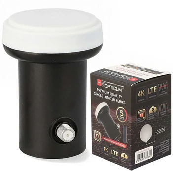 Konwerter LNB SINGLE OPTICUM Raudonas 03H PREMIUM