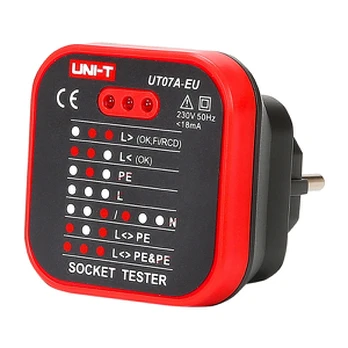 UNI-T UT07A-EU elektros lizdų testeris