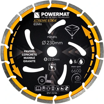 Powermat Segmentinis deimantinis diskas 230 mm PM-TDCS-2302T