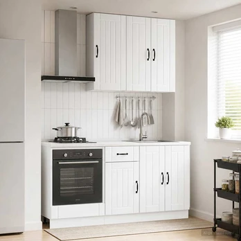 Virtuvės vienetas LUCCA 5 pcs Itin blizgi balta