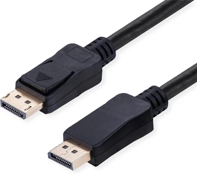 Value Displayport kabelis, v2.1, 10k, Dp St - St, juodas, 2 m