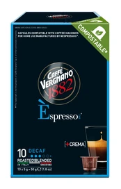 Kavos kapsulės Vergnano Espresso Decaffeinated, suyrančios kapsulės kaina