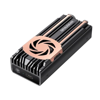 GRAUGEAR externes Gehäuse M.2NVMe SSD PCIe4.0 40Gbit