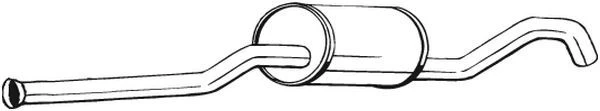 Vidurinis duslintuvas BOSAL 278-193
