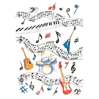 Dovanų popierius "Muzika", 50x70 cm