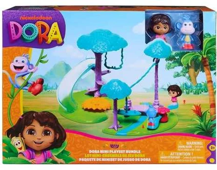 Žaislai - Spin Master Dora The Explorer Mini Playset Bundle, figures & accessories