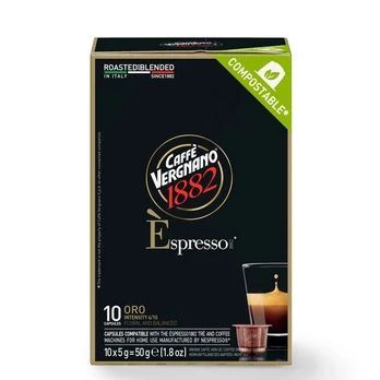 Kavos kapsulės, suderinamos su Nespresso® Vergnano Oro 10 vnt.