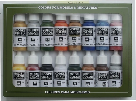 Model Color Set Folkstone Basics 16 x 17 ml