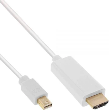 „Kabelis InLine DisplayPort Mini“ – HDMI 1,5 m balta (17176I)