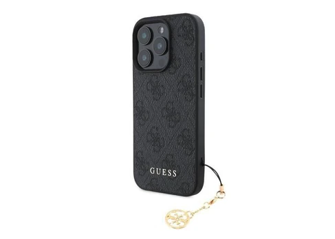 Dėklas Guess 4G Charm Case for iPhone 16 Pro Max Tone on Tone Pilkas