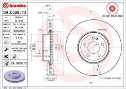 Stabdžių diskas BREMBO 09.D528.13 kaina