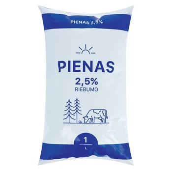 Pienas 2,5%rieb., 1 l