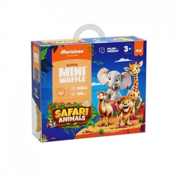 Marioinex *****Klocki wafle mini Animals Safari 100el 07108