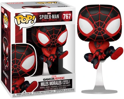 Funko POP figure Marvel Spiderman Miles Morales Bodega Cat Suit