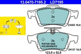 ATE 13.0470-7195.2 Brake pad set