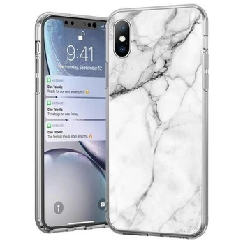 Wozinsky Marble TPU Case skirtas iPhone 12 Pro Max, baltas