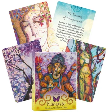 Blue Angel Namaste: Blessing and Divination kortos