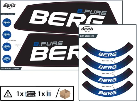 Berg XL/XXL Frame - Sticker set B.Pure Mėlyna