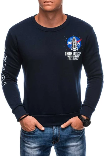 men's sweatshirt dark mėlynas