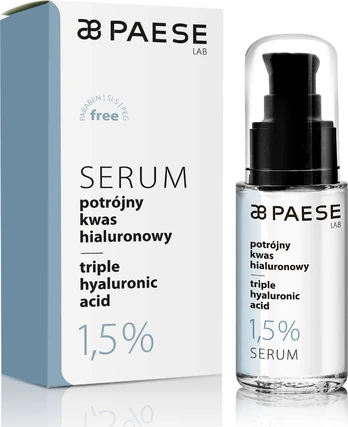 Drėkinantis veido serumas su hialurono rūgštimi Paese, 30 ml