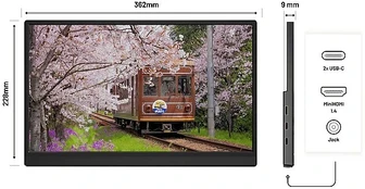 Monitorius JAPANNEXT 40,6cm JN-MD-i156F-LE MiniHDMI/USB-C FHD