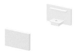 LED profilio galinis dangtelis SLV Grazia 10 1000476, balta, IP20 kaina