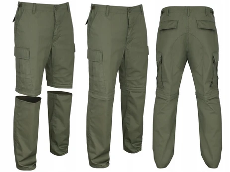 Treko kelnės Mil-Tec Zipp Off, Olive