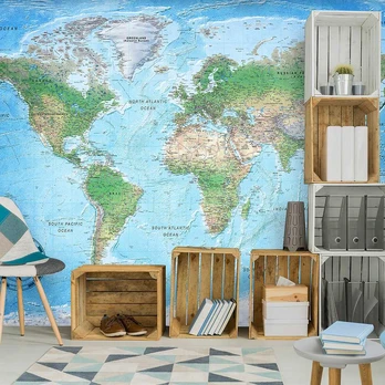 Artgeist Fototapetas - World Map: Traditional Cartography