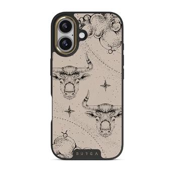 Taurus - iPhone 17 Case, Elite Dark (MagSafe) / Gold / Nude