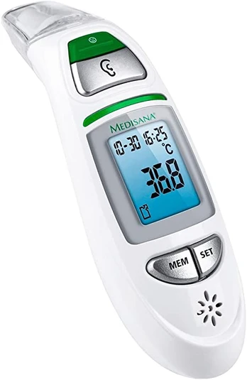 Bekontaktis termometras Medisana Connect Infrared Multifunction Thermometer TM 750 Memory function, White