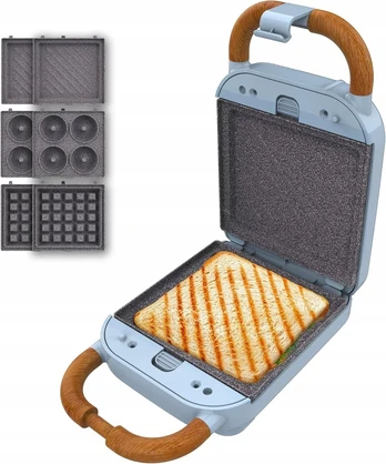 Sumuštinių keptuvas Keptuvas Cecotec Keptuvas Rock'nToast Retro One Mėlyna