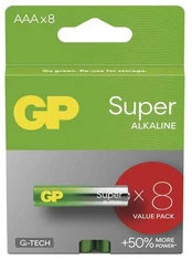 GP alkaline battery SUPER AAA (LR03) 8pack kaina