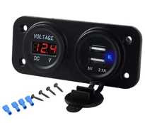 Įkroviklis PLS37B CAR CHARGER VOLTOMETER kaina